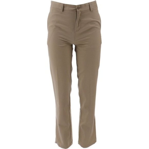 NWT LANDS' END BOY'S TAILORED STAIN RESISTANT CHINO PANTS KHAKI 16 UNHEMMED - Picture 1 of 7
